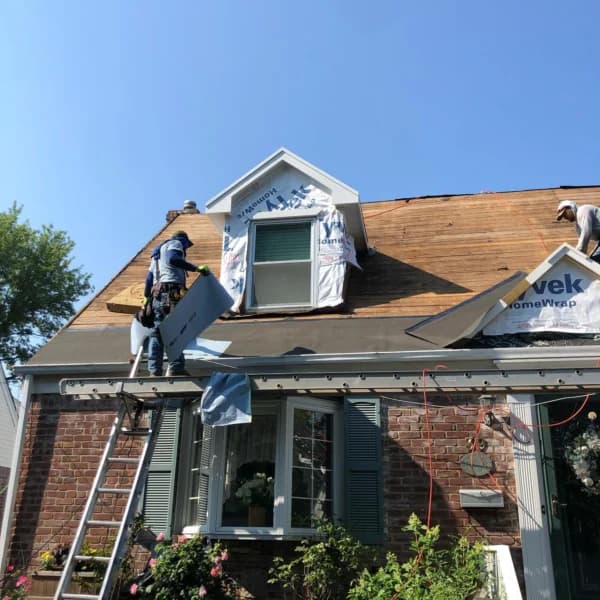 Steep shingle roof project